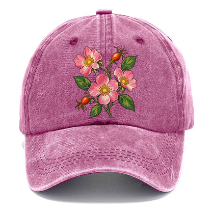 Alberta Wild Rose Canada Cultural Icons Classic Cap – Dusty Rose