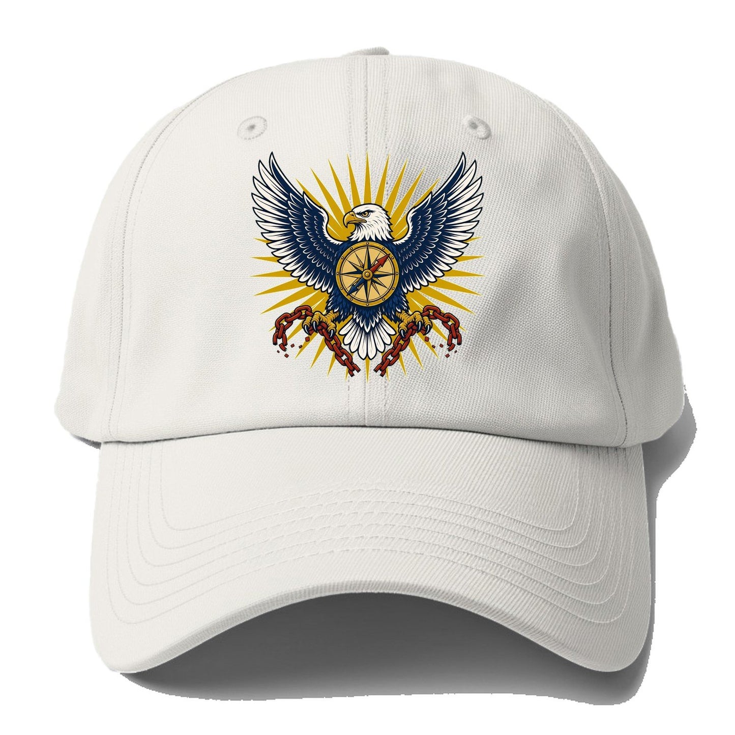 Eagle Chains Sunburst Baseball Cap – Off White
