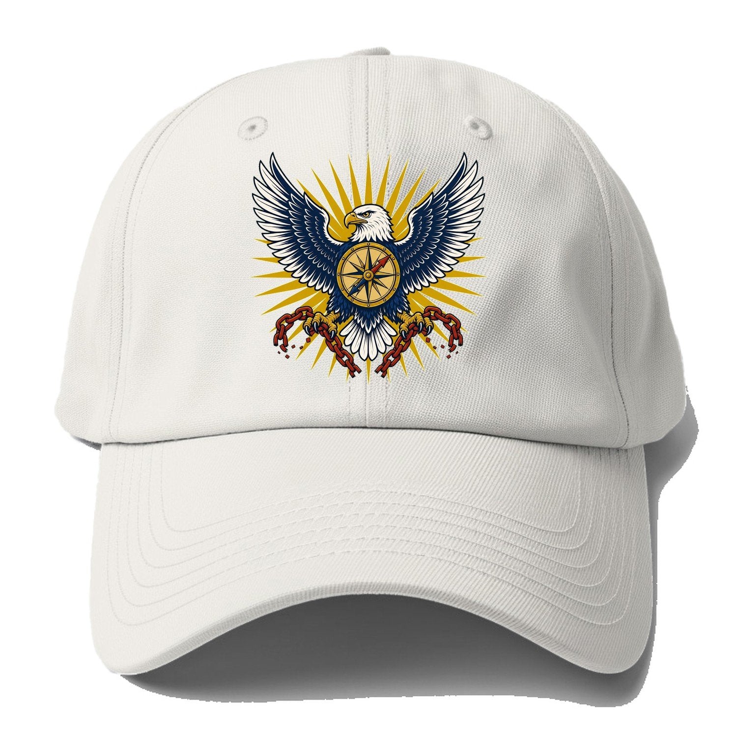 Eagle Chains Sunburst Baseball Cap – Off White