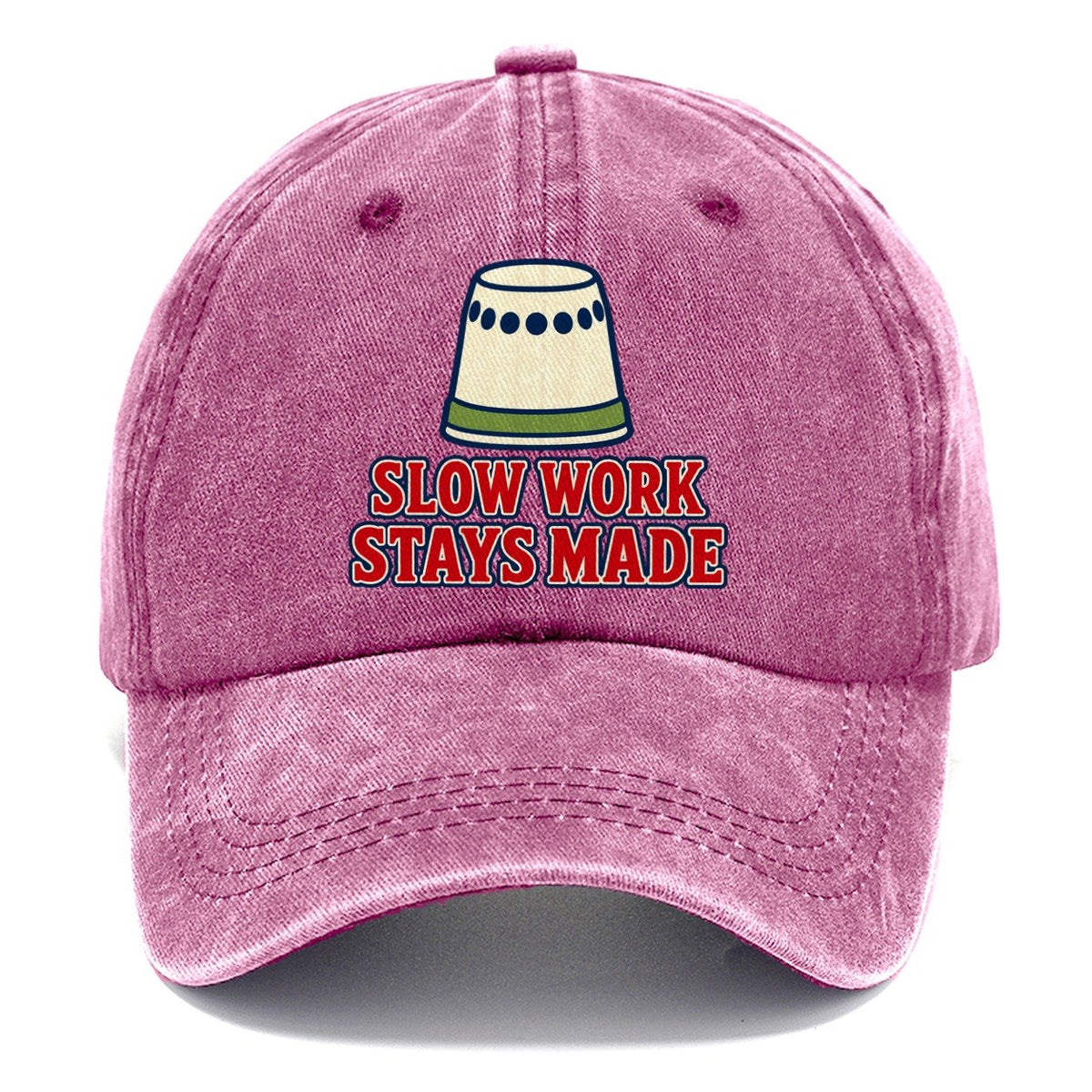 Slow Work Stays Made And Needlework Classic Cap – Dusty Rose
