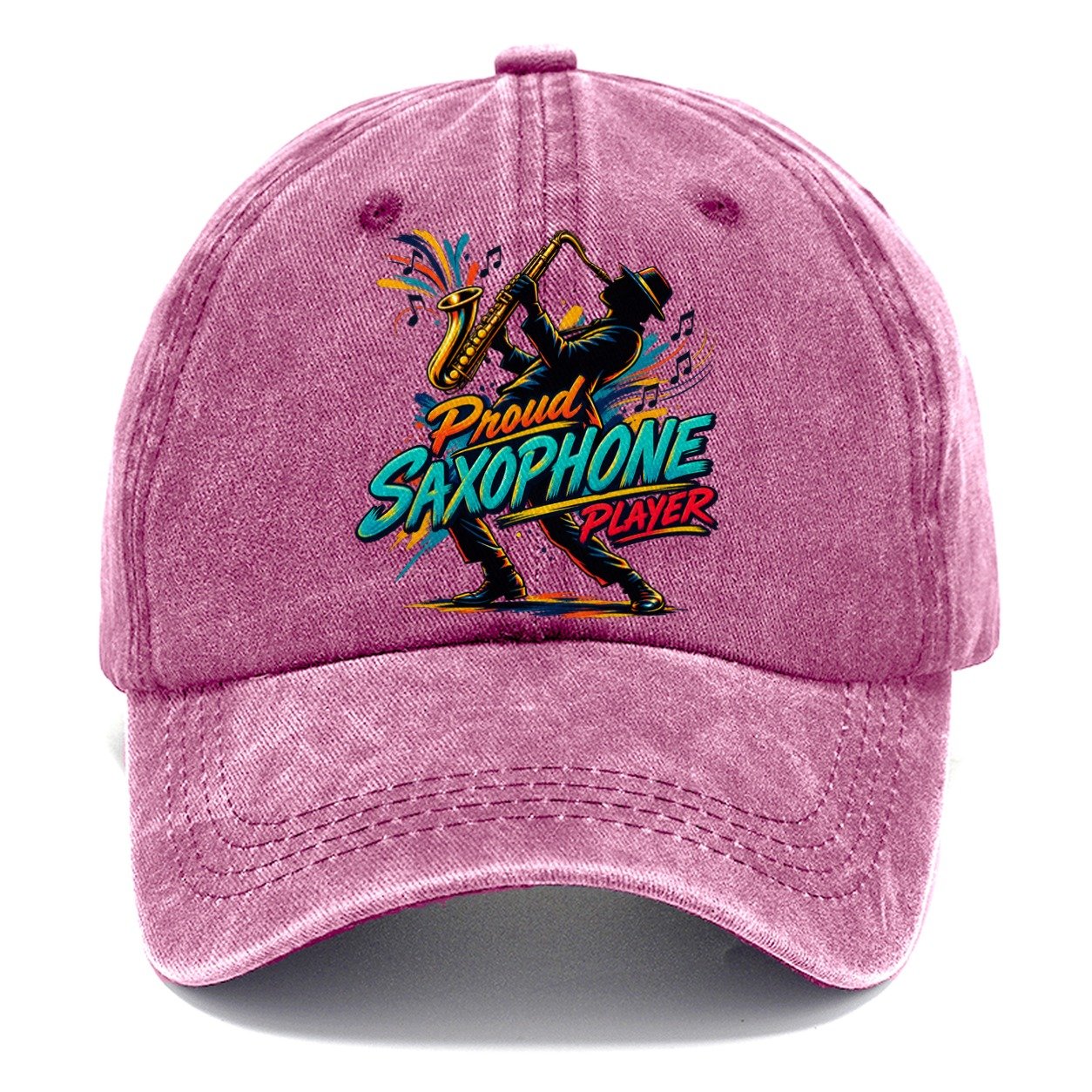 Proud Saxophone Player Music Instruments Classic Cap – Dusty Rose