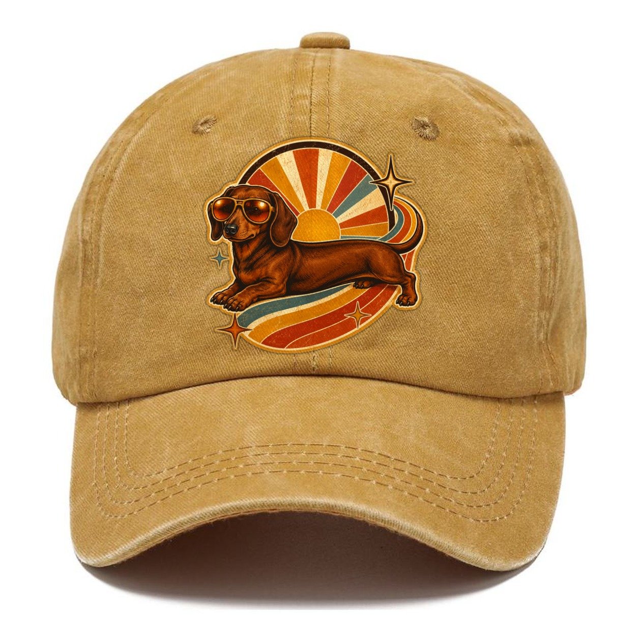 Vintage Retro Dachshund Cruiser Classic Cap – Golden Harvest