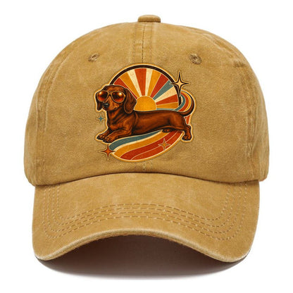 Vintage Retro Dachshund Cruiser Classic Cap – Golden Harvest