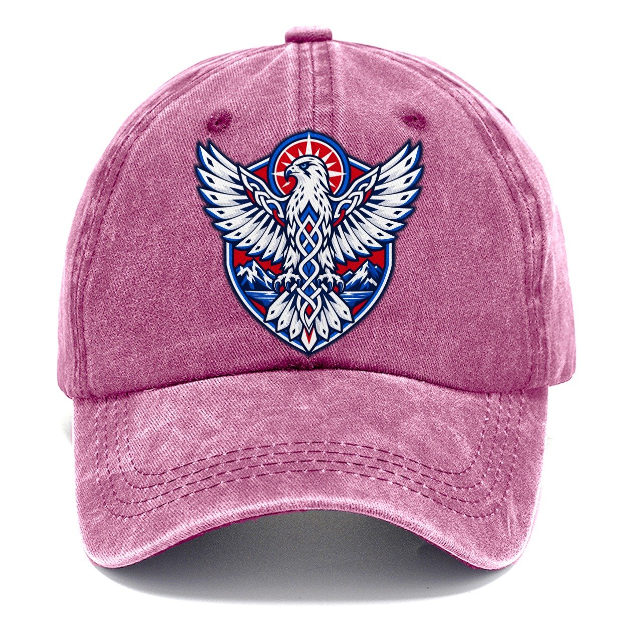 Iceland Minimal Emblem Country Logos Classic Cap – Dusty Rose