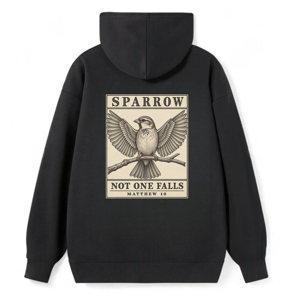 Sparrow Specimen Plate Creature Canticle Classic Pullover Hoodie – Black