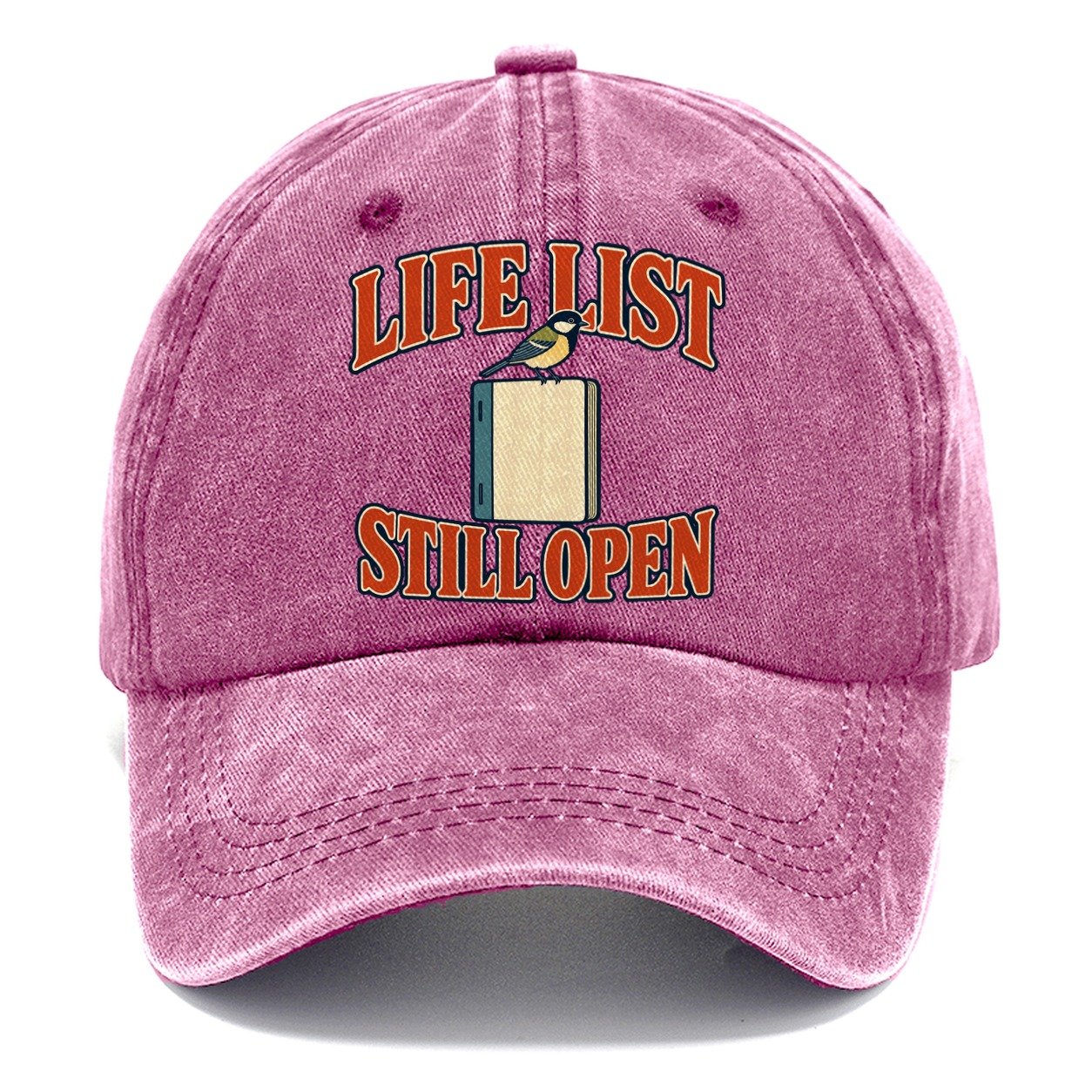 Life List Still Open Birdwatching Classic Cap – Dusty Rose