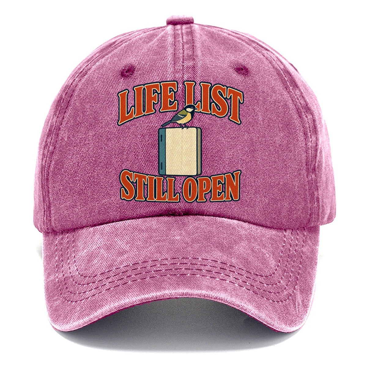 Life List Still Open Birdwatching Classic Cap – Dusty Rose