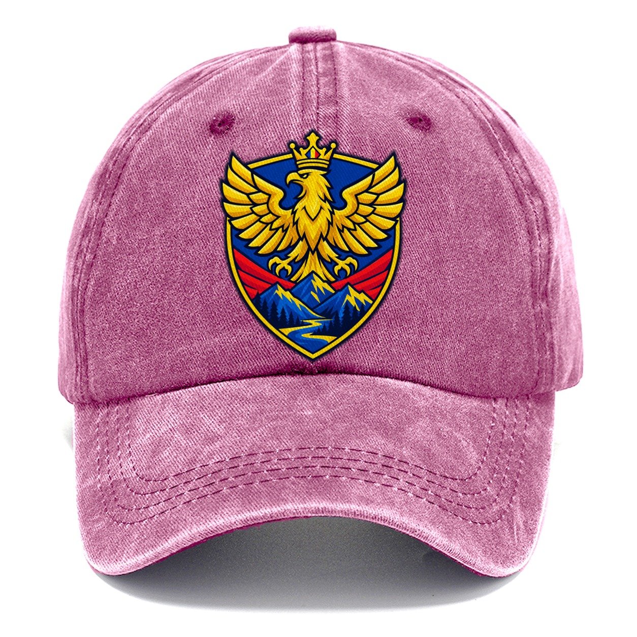 Romania Minimal Emblem Country Logos Classic Cap – Dusty Rose