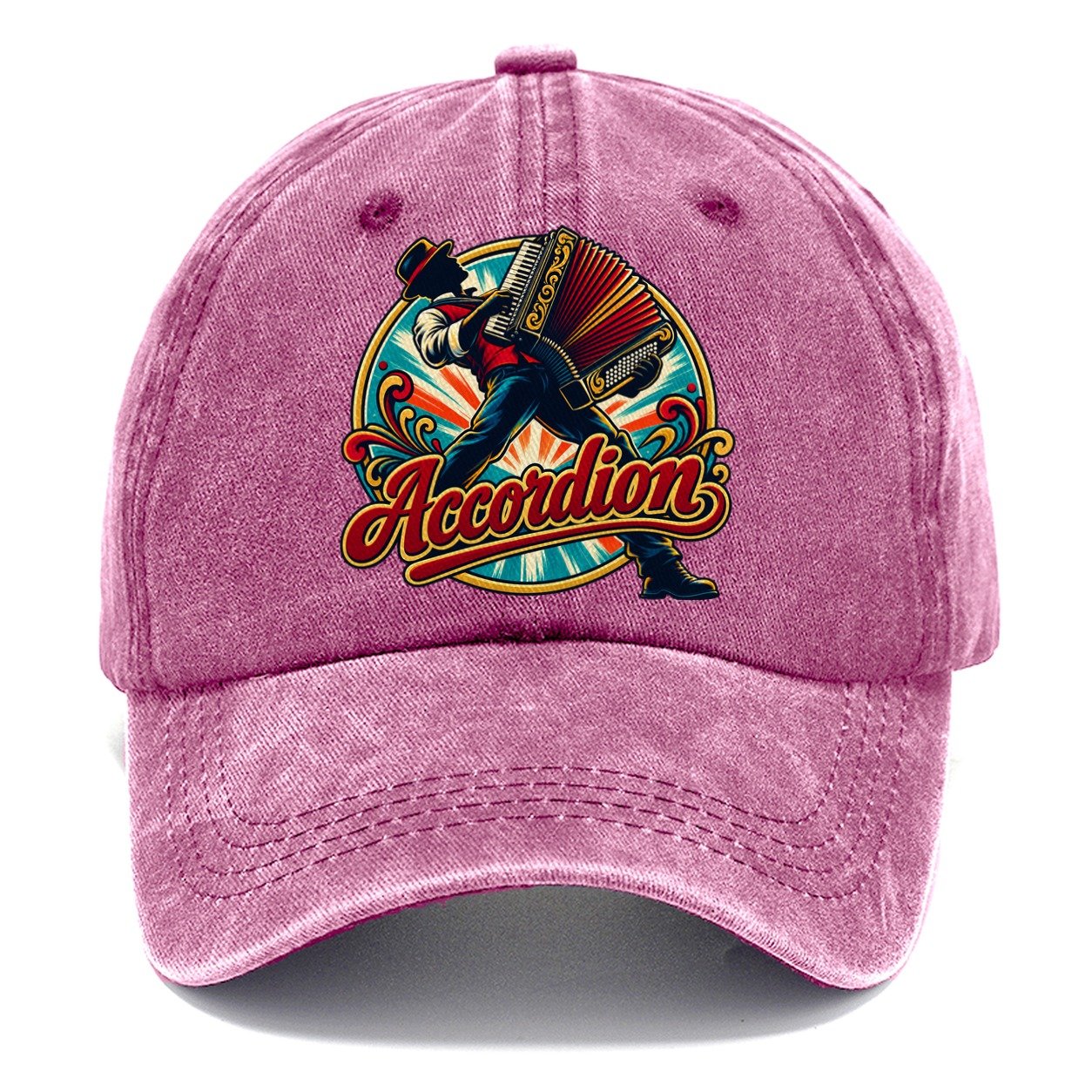 Accordion Crest Music Instruments Classic Cap – Dusty Rose