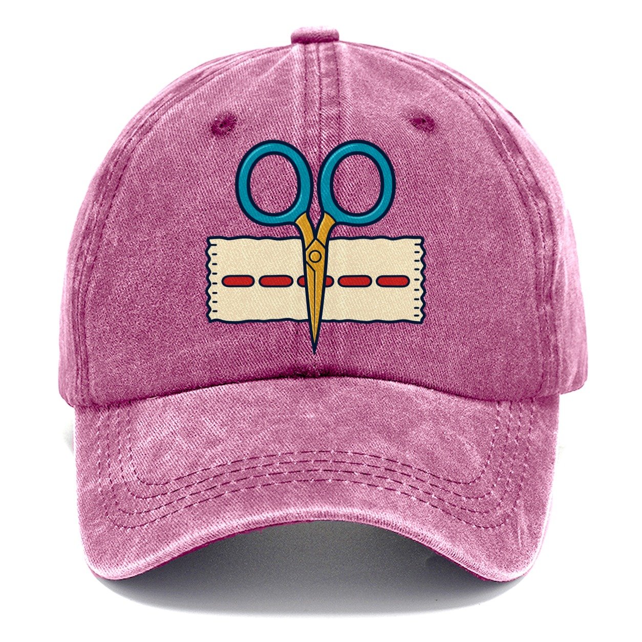 Scissors Study And Needlework Classic Cap – Dusty Rose