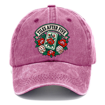 Tiles After Five Mahjong Game Night Classic Cap – Dusty Rose