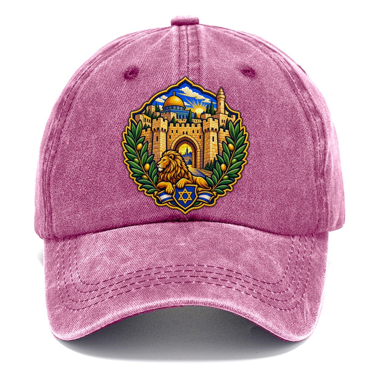 Jerusalem Stone Badge Jerusalem Classic Cap – Dusty Rose