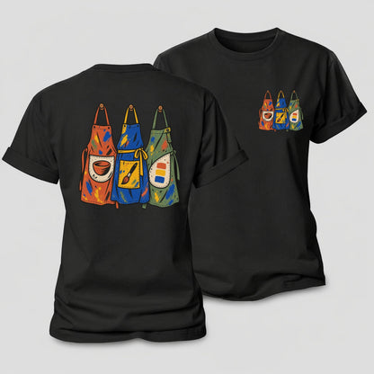 Class Apron Row Clay Color Makers Women's Cotton T-Shirt – Black