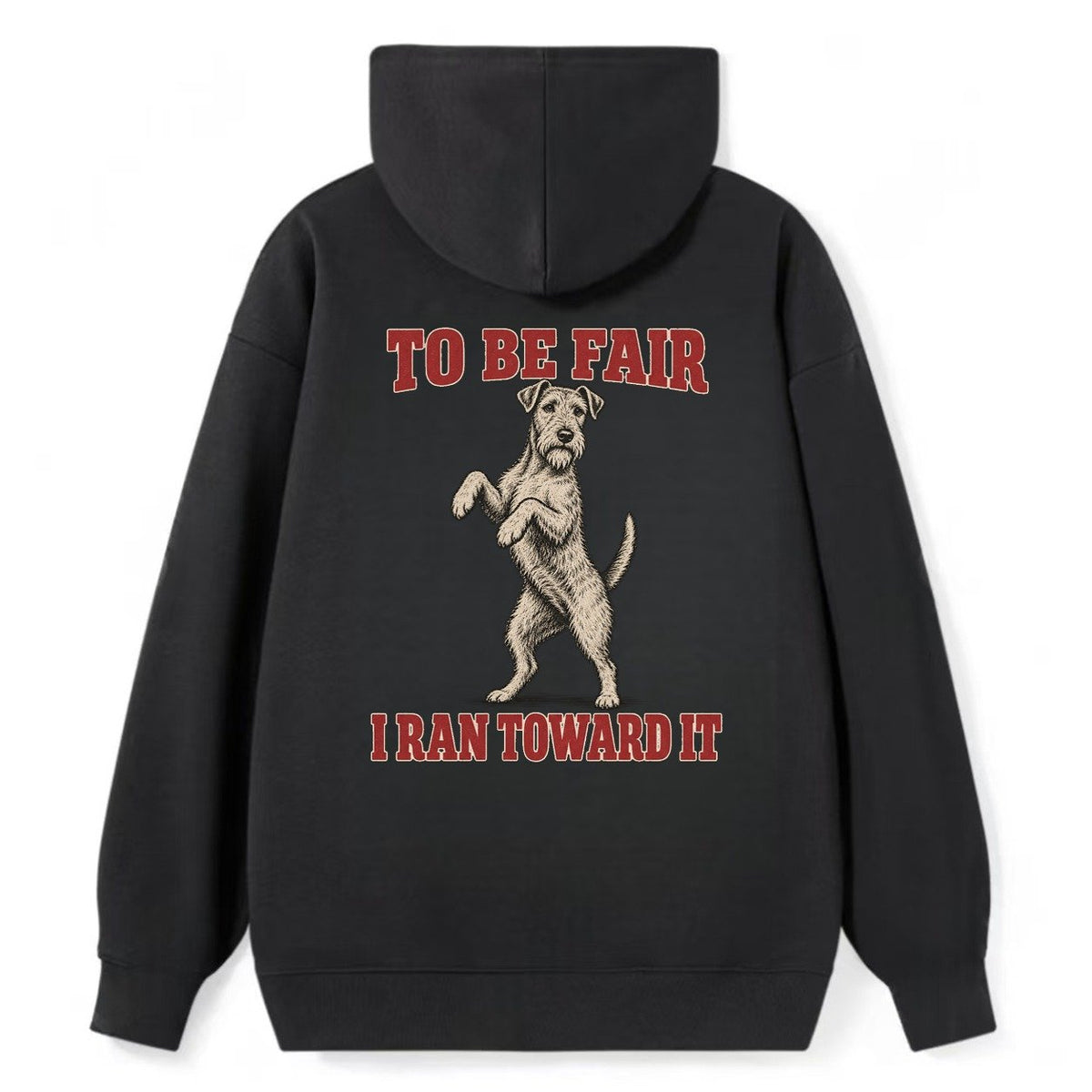 Irish Terrier Dog Declarations Classic Pullover Hoodie – Black