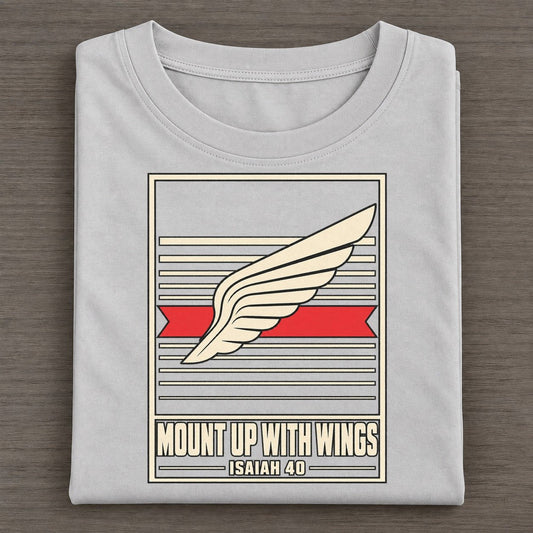 Mount Up With Wings Pit Board Parables Classic T-shirt – Grey