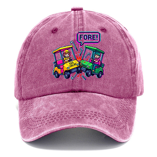 Fore Egg Salad Golf Classic Cap – Dusty Rose