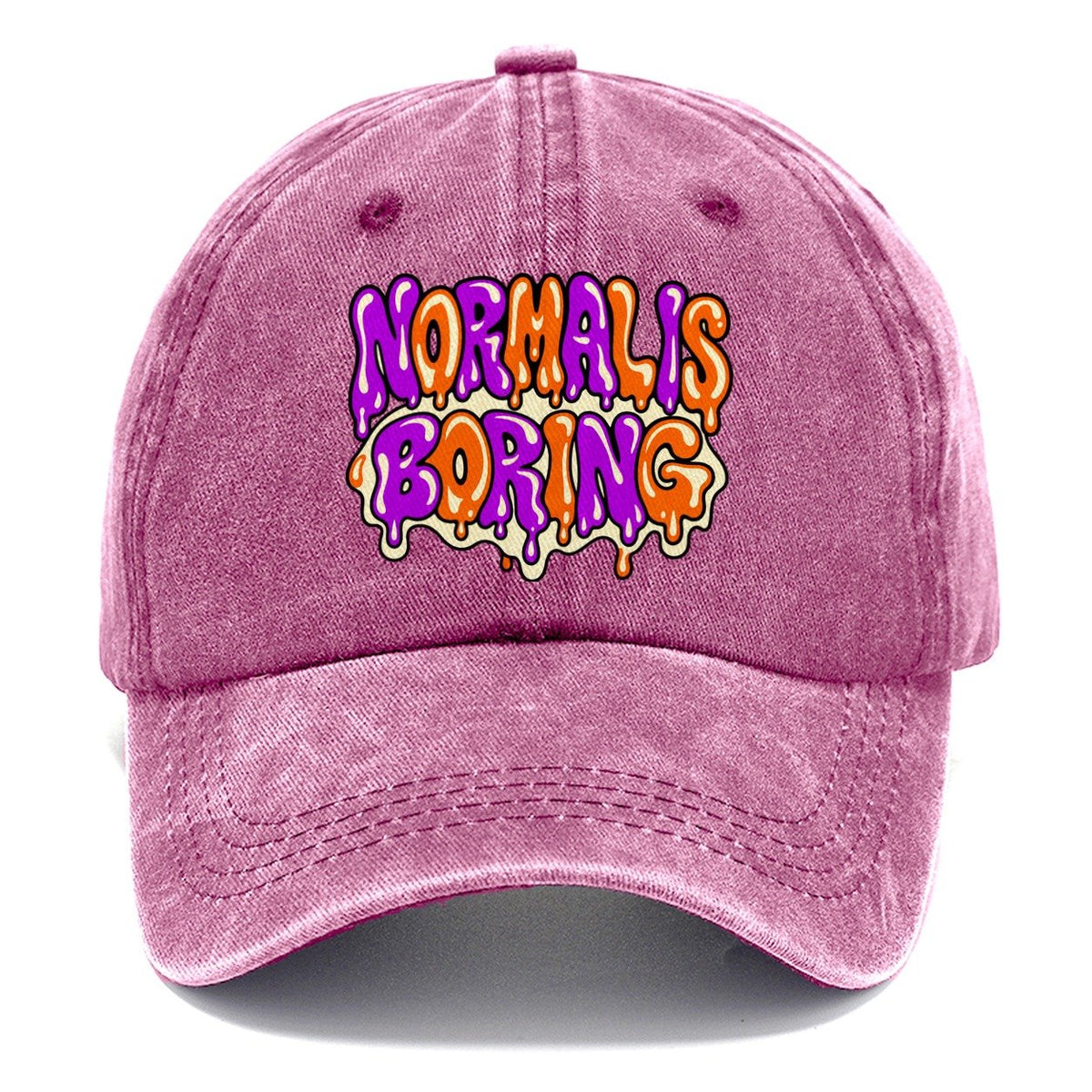 Normal Is Boring Crazy Styles Classic Cap – Dusty Rose