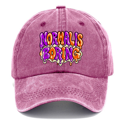 Normal Is Boring Crazy Styles Classic Cap – Dusty Rose