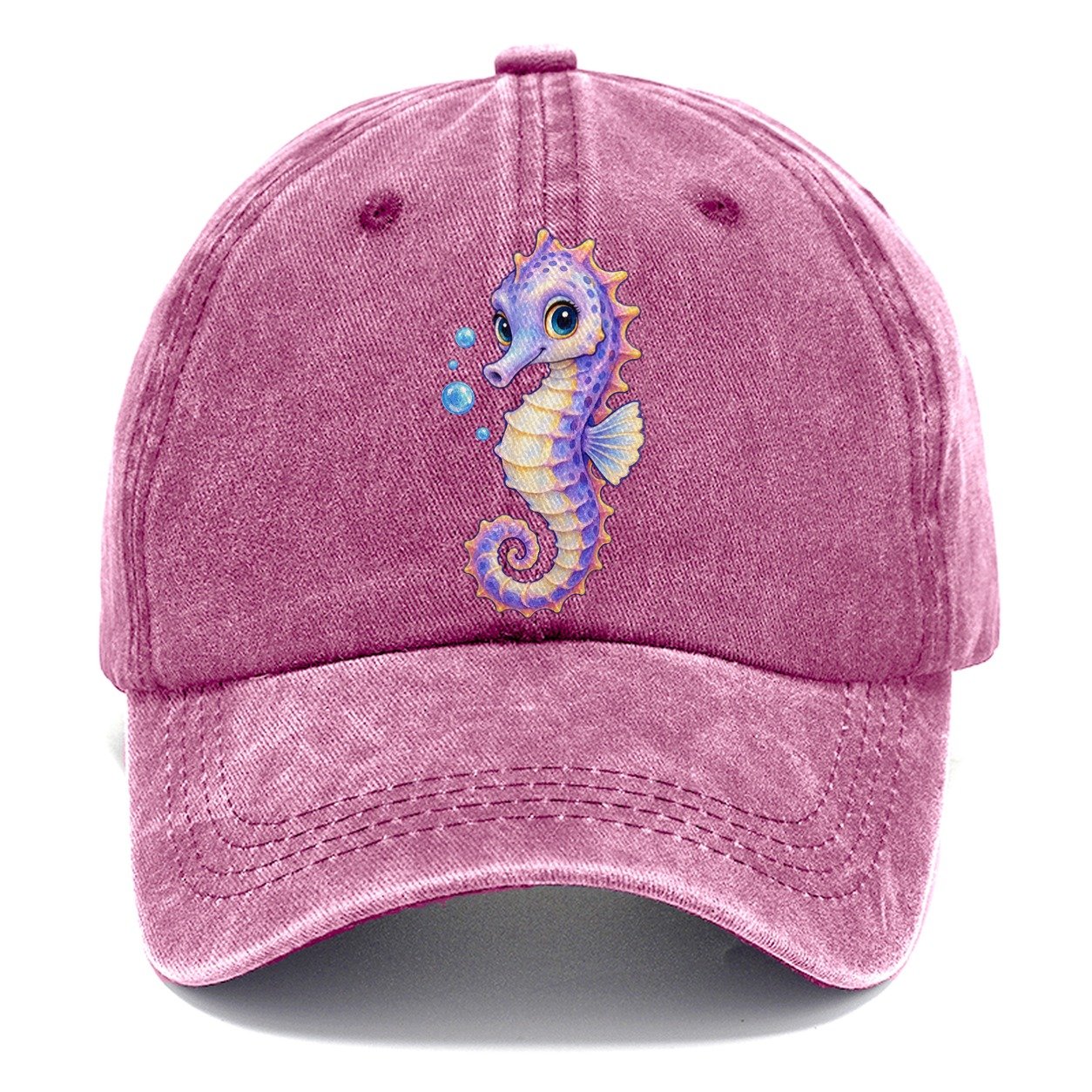 Seahorse Three Quarter Drift Sea Sprite Classic Cap – Dusty Rose