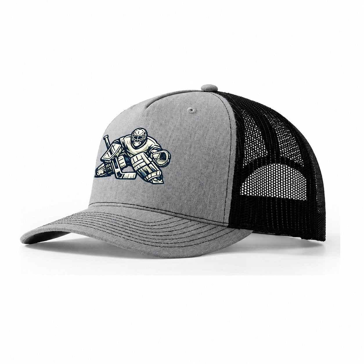 Hockey Goalie Trucker Hat – Sport Grey-Black