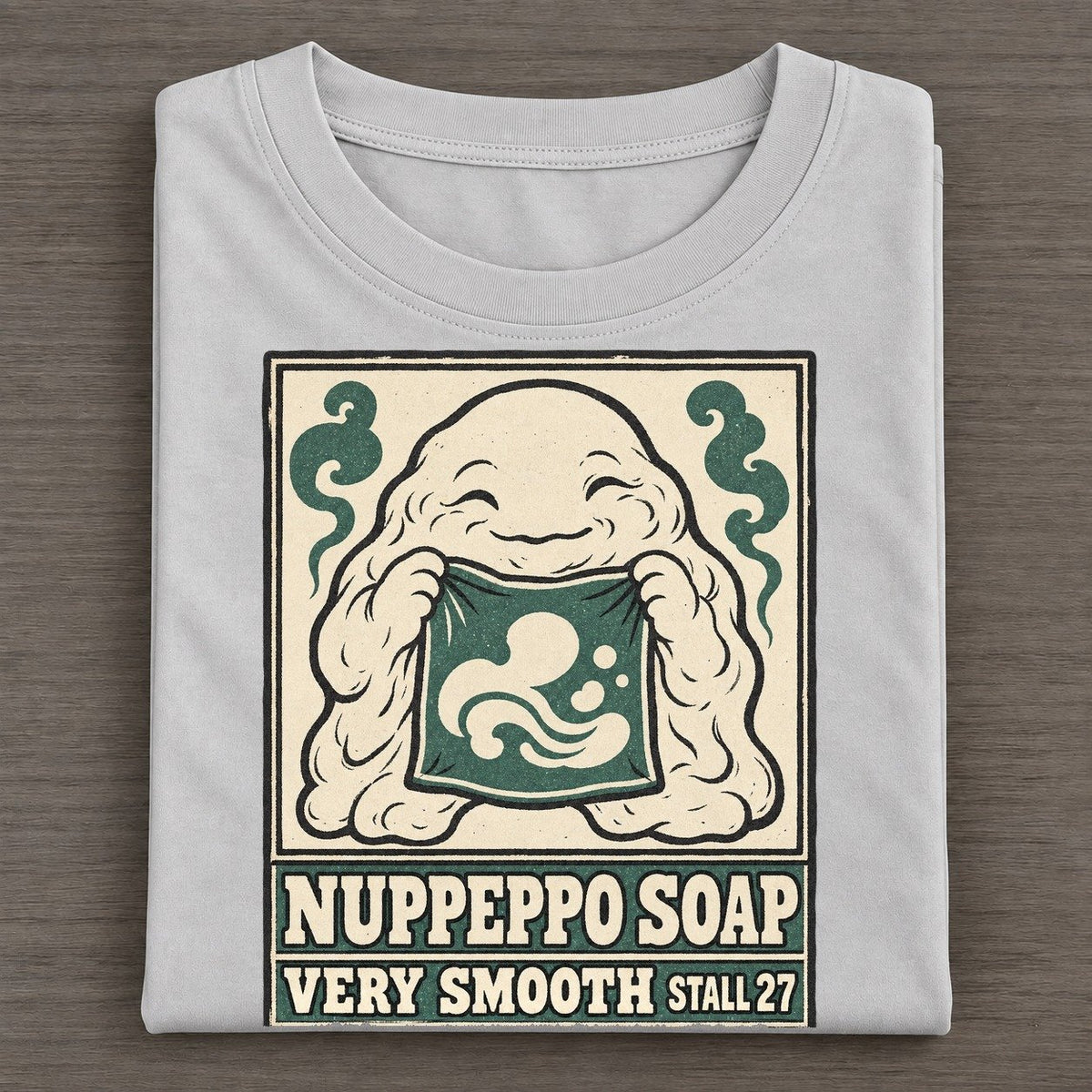Nuppeppo Soap Yokai Night Market Classic T-shirt – Grey