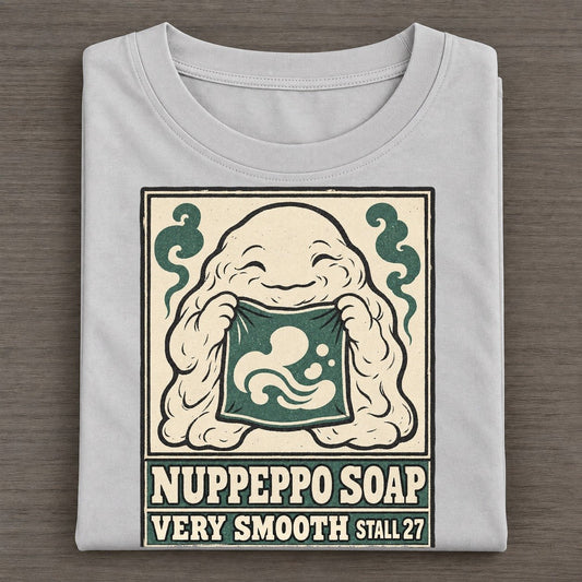 Nuppeppo Soap Yokai Night Market Classic T-shirt – Grey