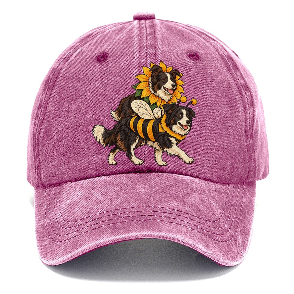 2 Border Collies In Halloween Costumes Hdp 18 Parade Lineup Halloween Dog Parade Classic Cap – Dusty Rose