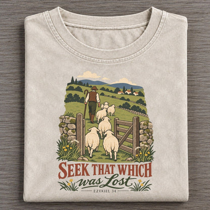 Seek That Which Was Lost The Counting Gate Vintage T-shirt – Off White