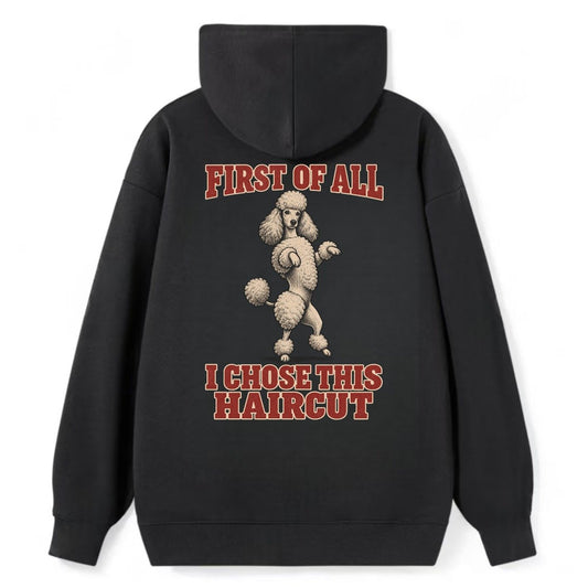 Standard Poodle Dog Declarations Classic Pullover Hoodie – Black