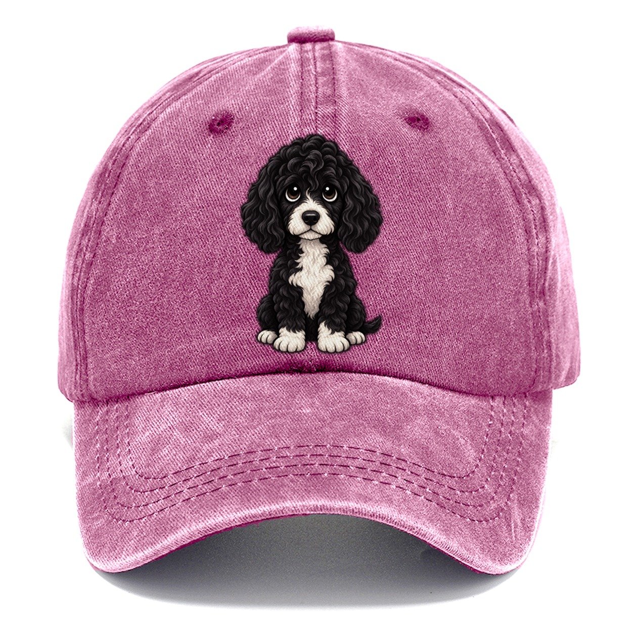 Portuguese Water Dog Sitting Sweetheart Classic Cap – Dusty Rose
