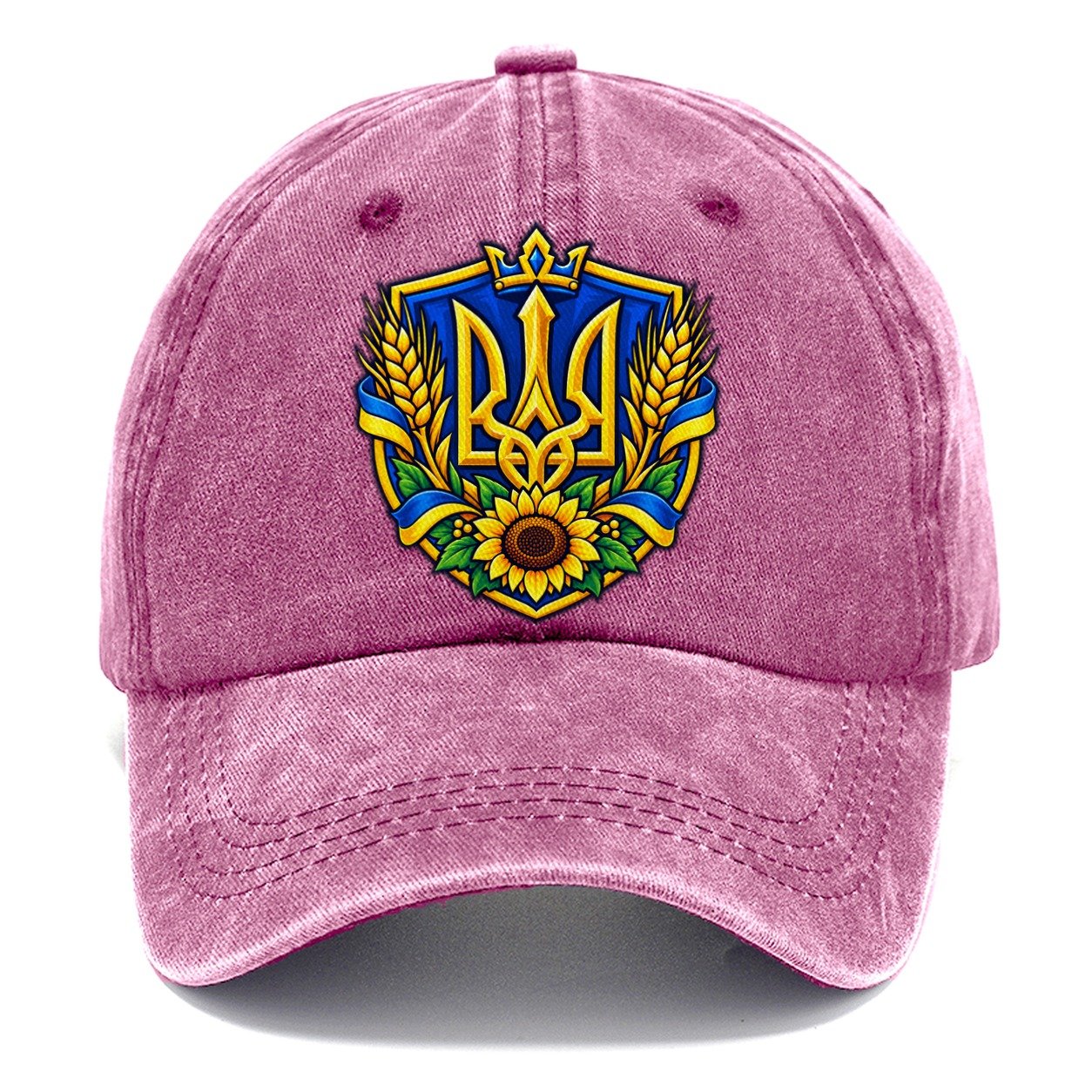 Ukraine Heraldic Crest Country Logos Classic Cap – Dusty Rose