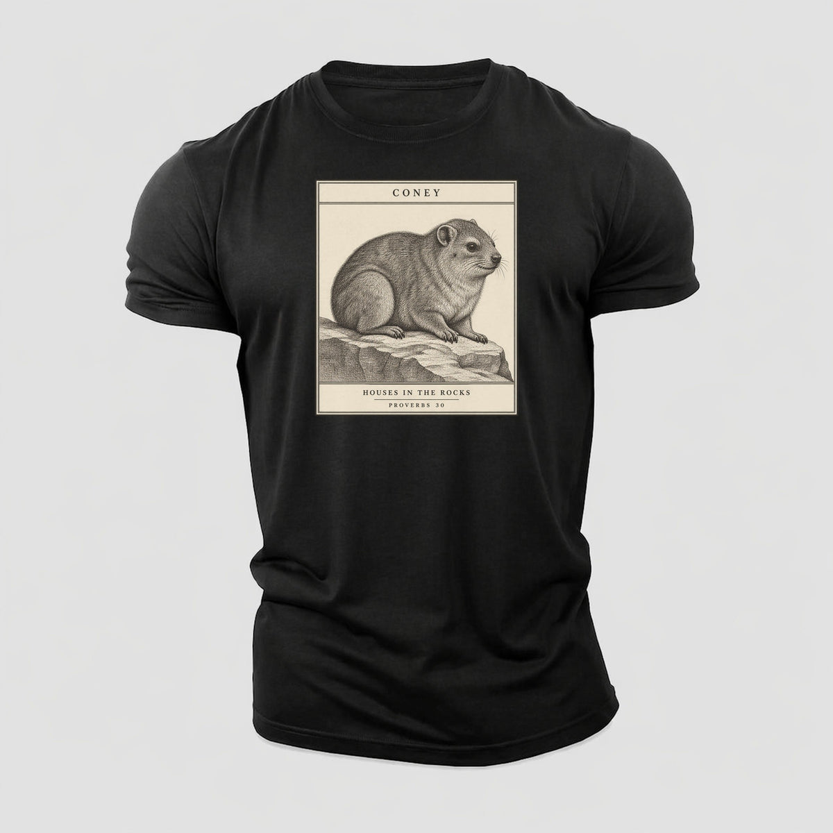 Coney Specimen Plate Creature Canticle Cotton T-Shirt – Black