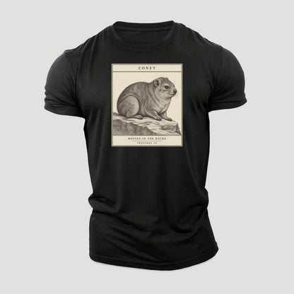 Coney Specimen Plate Creature Canticle Cotton T-Shirt – Black