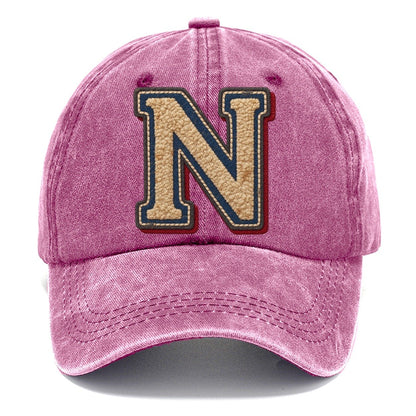 Varsity Chenille N Monogram Classic Cap – Dusty Rose