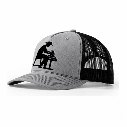 Potter Shaping Clay On Wheel Trucker Hat – Sport Grey-Black