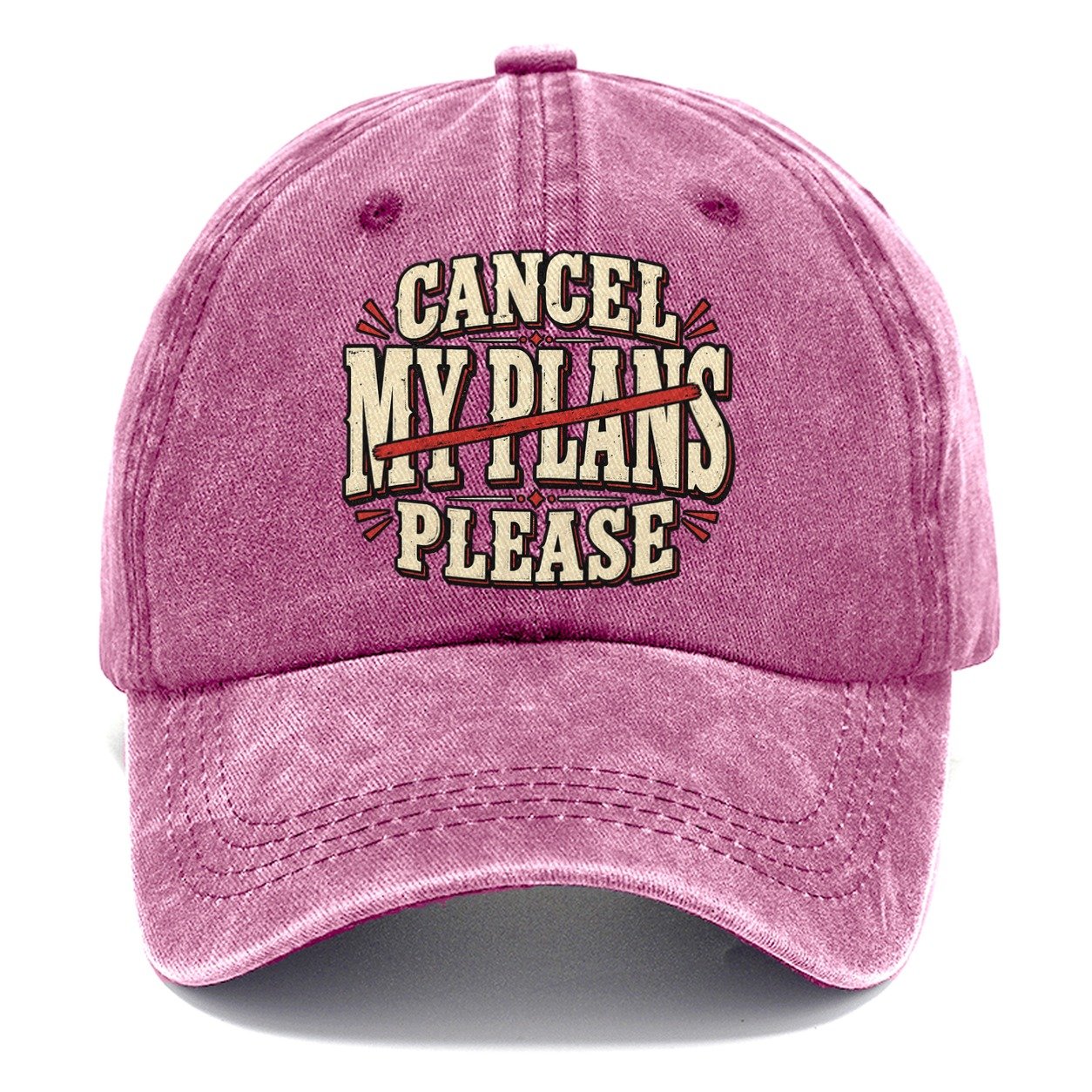 Cancel My Plans Please American Wit Classic Cap – Dusty Rose