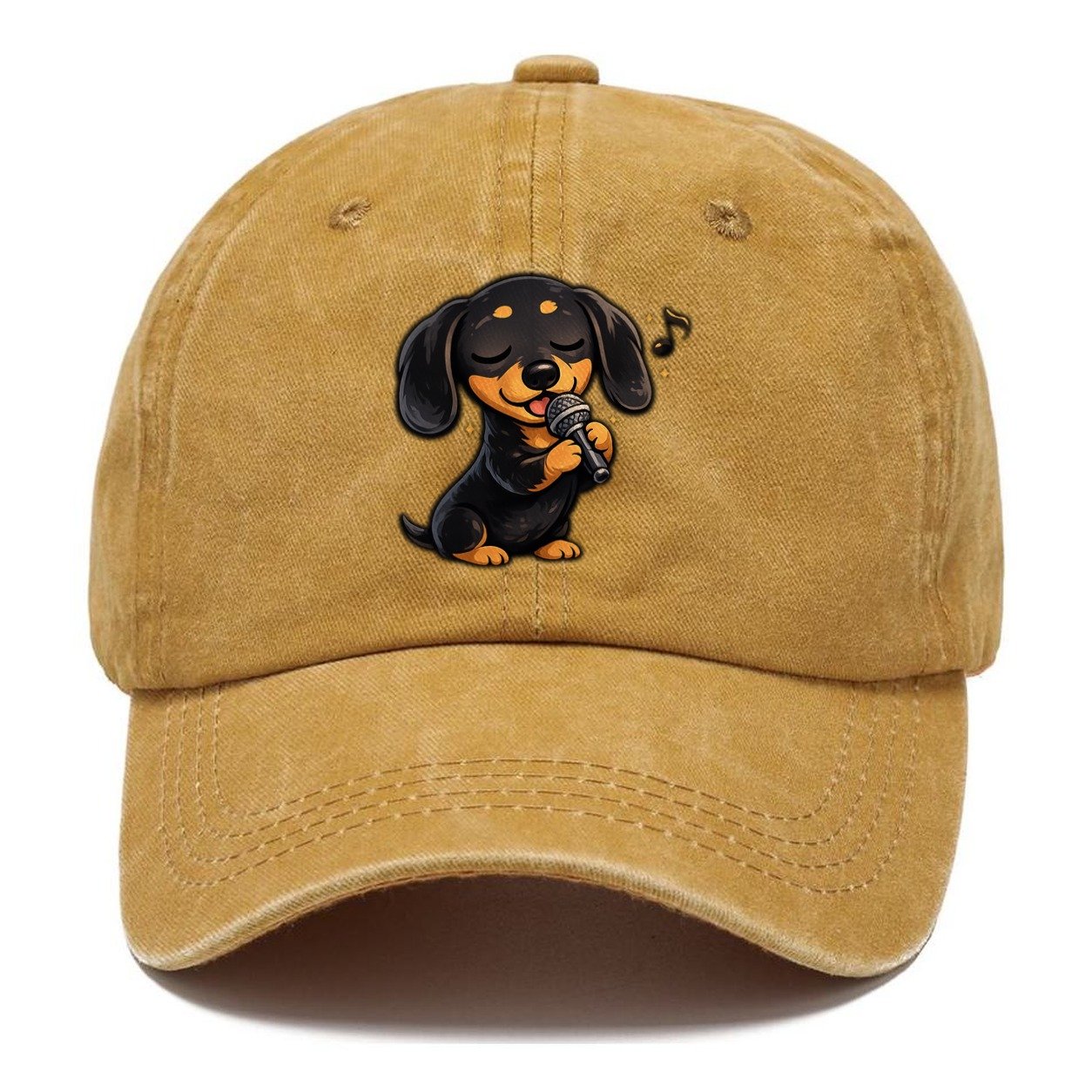 Singing Dachshund Karaoke Classic Cap – Golden Harvest