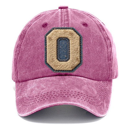 Varsity Chenille O Monogram Classic Cap – Dusty Rose