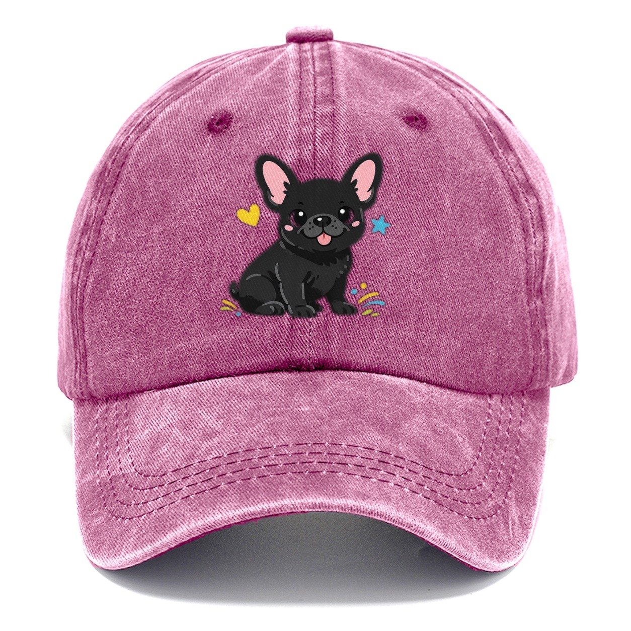 French Bulldog Classic Cap – Dusty Rose