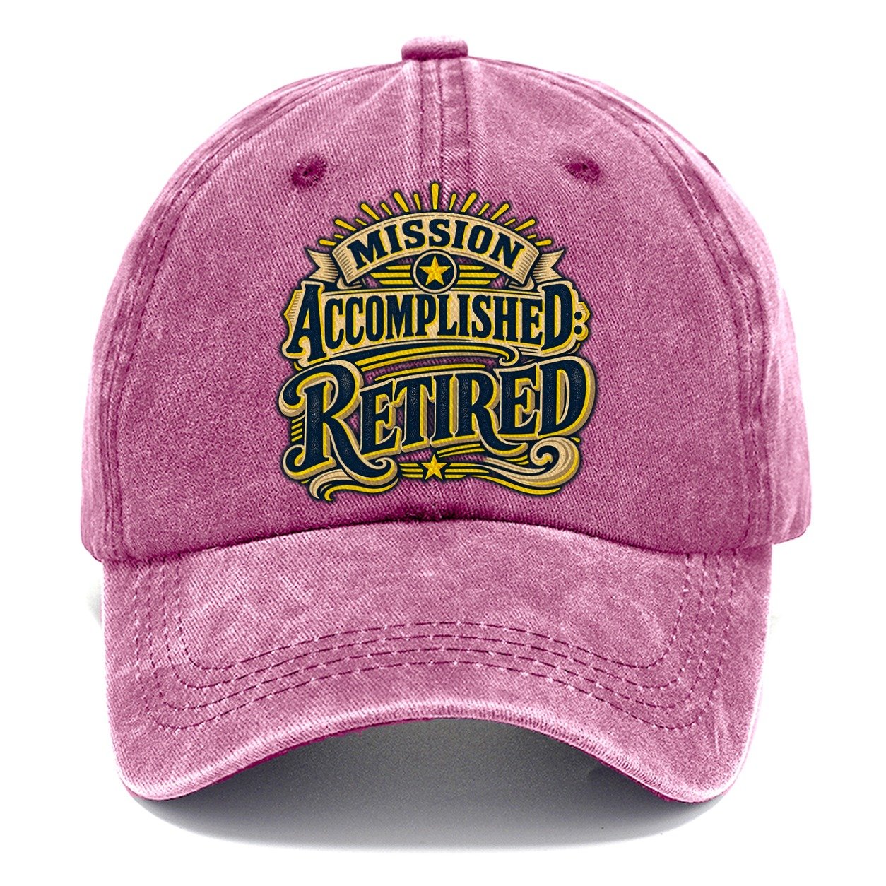 Mission Accomplished Retired Retired Living Classic Cap – Dusty Rose