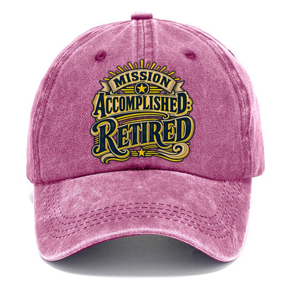 Mission Accomplished Retired Retired Living Classic Cap – Dusty Rose