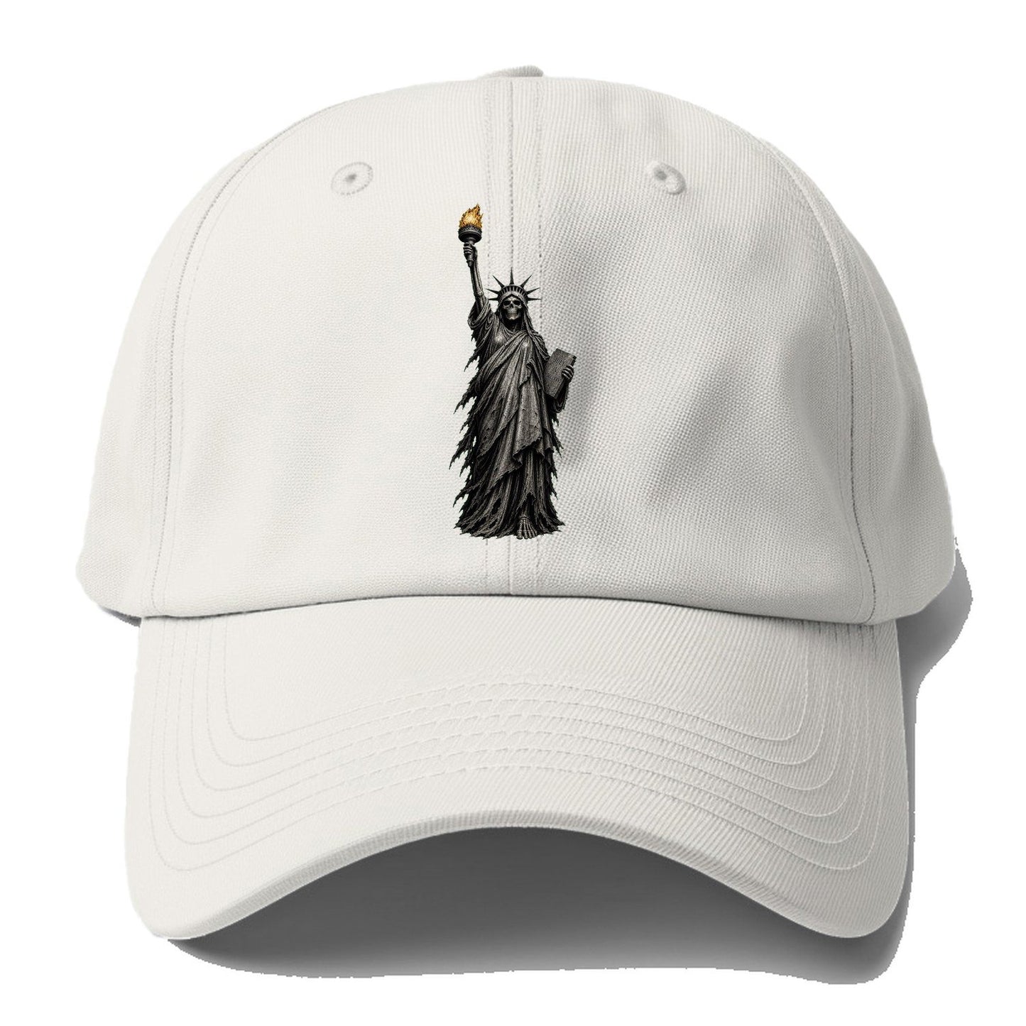 Grim Liberty Baseball Cap – Off White