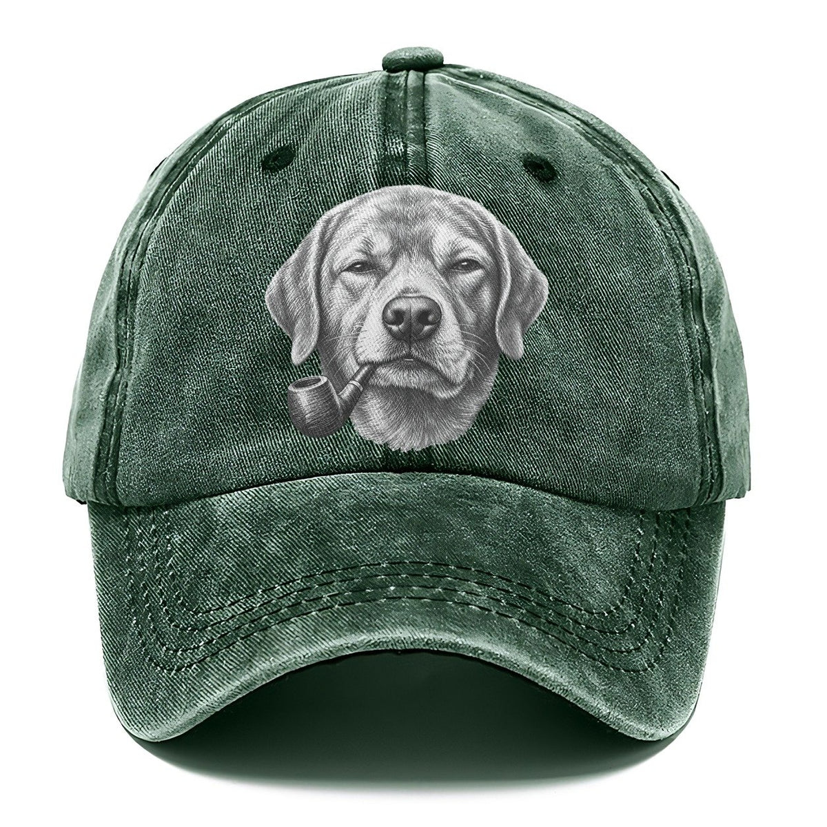 Labrador Retriever A Classic Tobacco Pipe Smoking Dogs Smoking Dogs Portraits Classic Cap – Forest Mist