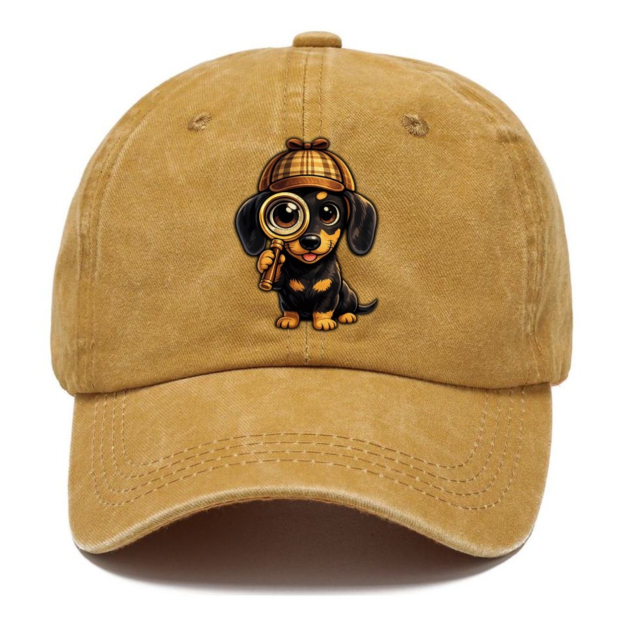 Dachshund Detective Classic Cap – Golden Harvest