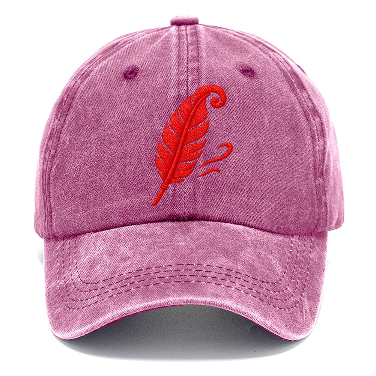 Feather Wind Curl Micro Motion Mark Classic Cap – Dusty Rose