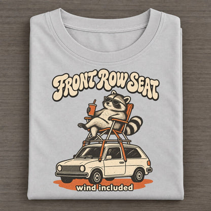 Front Row Seat Raccoons Off Duty Classic T-shirt – Grey