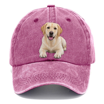 Labrador Retriever Lying Down Top Breeds Classic Cap – Dusty Rose