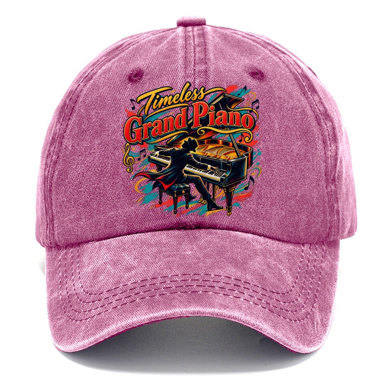 Timeless Grand Piano Music Instruments Classic Cap – Dusty Rose