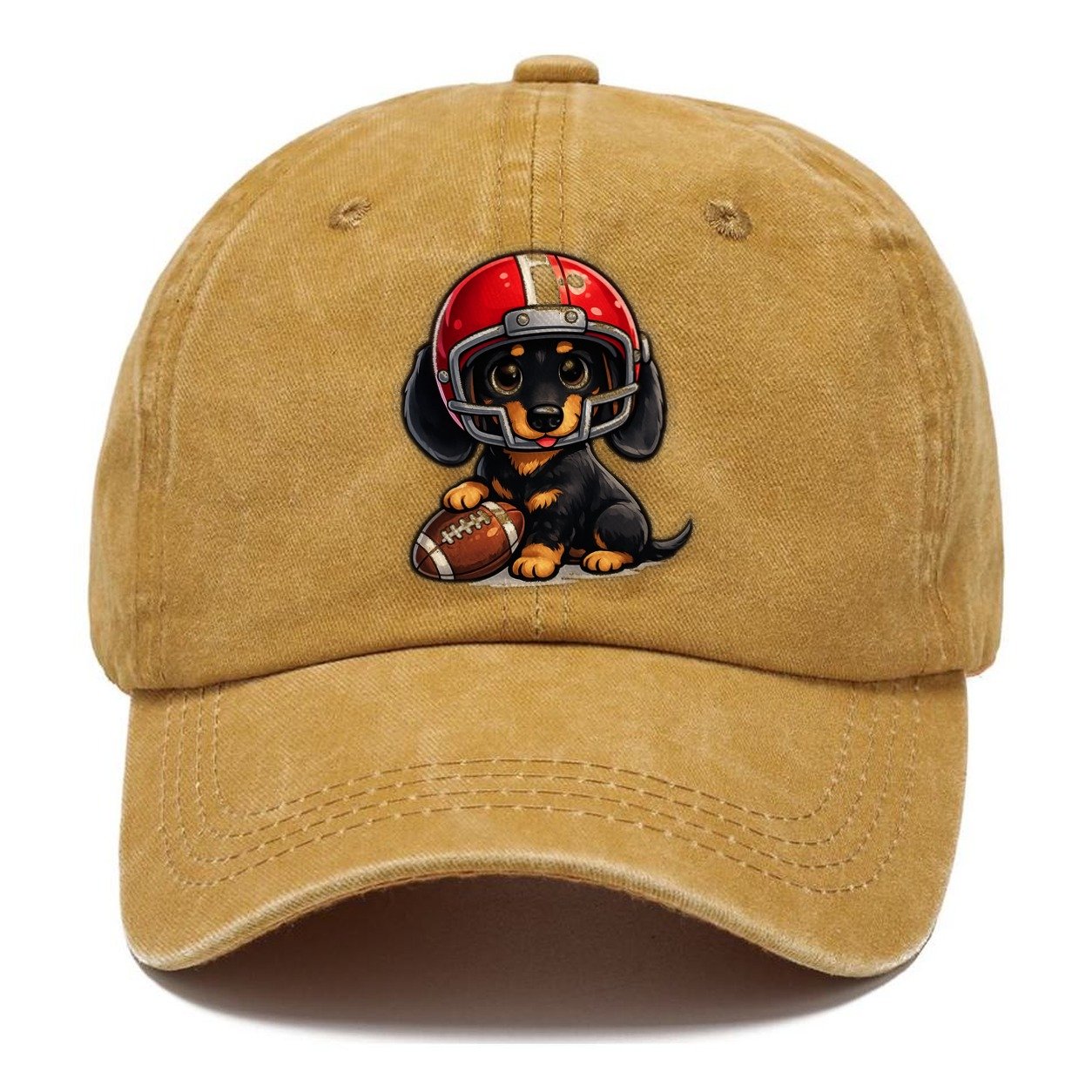 Dachshund Football Fan Classic Cap – Golden Harvest