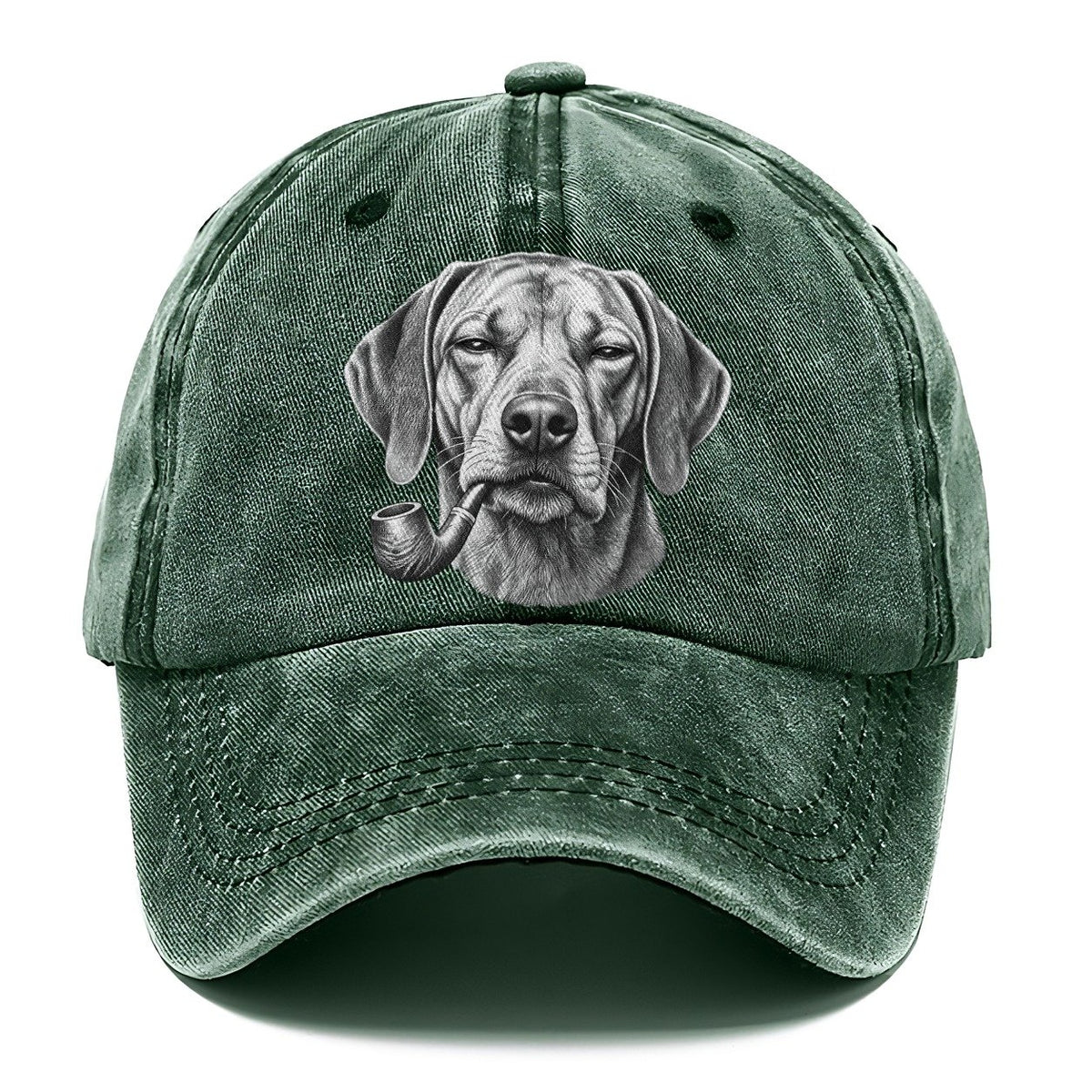 Rhodesian Ridgeback A Classic Tobacco Pipe Smoking Dogs Smoking Dogs Portraits Classic Cap – Forest Mist